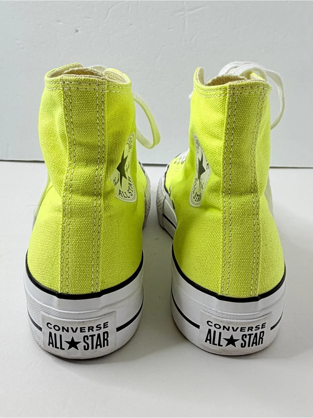 Converse Chuck Taylor All Star Platform High Hi Top Light Citron W7